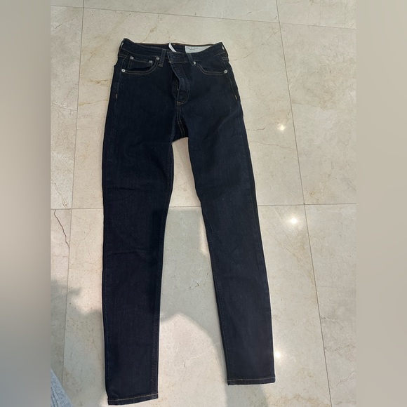 Rag and Bone Cate Mid-Rise Ankle Skinny Jeans in Carmen (Dark Wash) - Picture 3 of 5